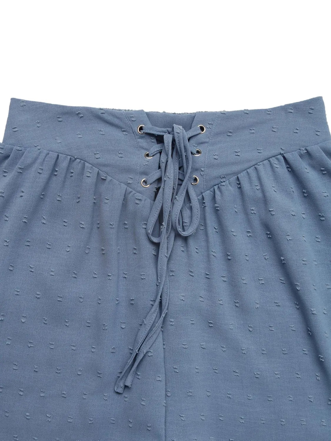 Swiss Dot Lace Up Shorts - Byyde
