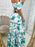 Full Size Cutout Off-Shoulder Printed Maxi Dress Plus Size - Byyde
