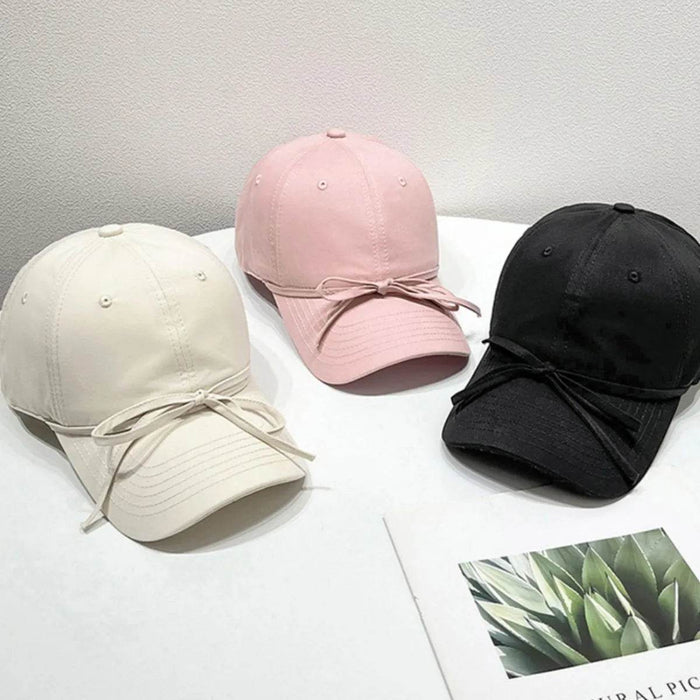 Bow Solid Color Baseball Cap - Byyde