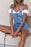 Button Front Denim Overall Shorts with Front Pockets - Byyde
