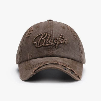 Embroidered Letter Cotton Baseball Cap - Byyde