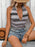 Honey Geometric Halter Neck Cropped Tank - Byyde