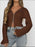 Ribbed Zip-Up Cropped Cardigan - Byyde