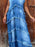 Raw Hem Layered Denim Maxi Dress - Byyde