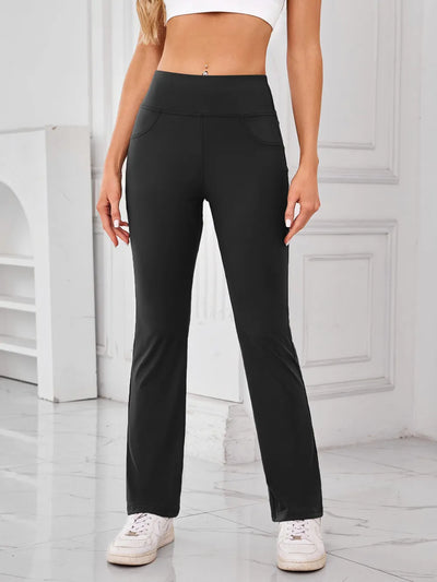 Lovelet High Waist Active Pants with Pockets - Byyde