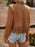 Fringe Studded Open Front Jacket - Byyde