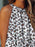 Ruffled Printed Halter Neck Cami Top - Byyde