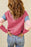 Color Block Round Neck Long Sleeve Sweatshirt - Byyde
