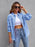 Distressed Drop Shoulder Denim Jacket - Byyde