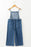 Adjustable Tie Straps Wide Leg Denim Overalls - Byyde