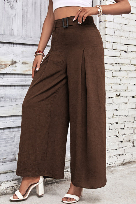 High Waisted Wide Leg Pants - Byyde