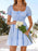 Gingham Smocked Puff Sleeve Summer Dress - Byyde