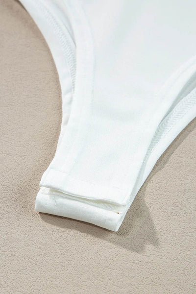 Eyelet Lace Long Sleeve Bodysuit - Byyde