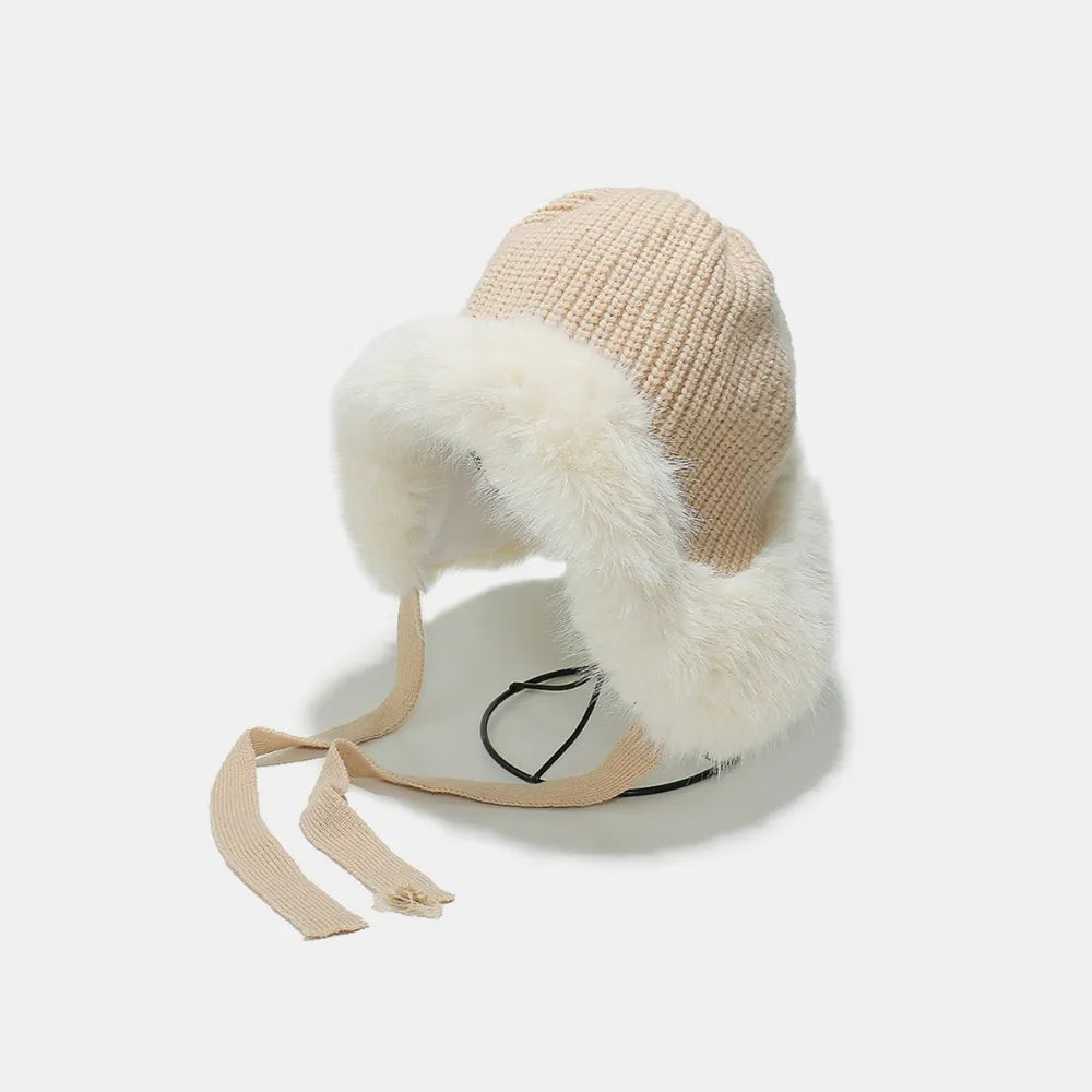 Thermal Tied Fuzzy Winter Hat - Byyde