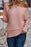 Texture Round Neck Long Sleeve Top - Byyde