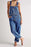 Wide Strap Square Neck Denim Overalls - Byyde