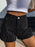 High Waist Wash Denim Shorts - Byyde