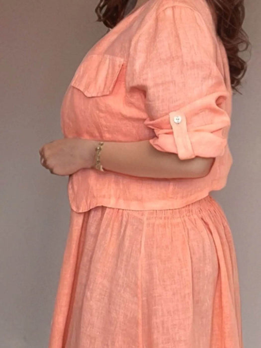 Full Size Smocked Cami Dress and Jacket Set Plus Size - Byyde