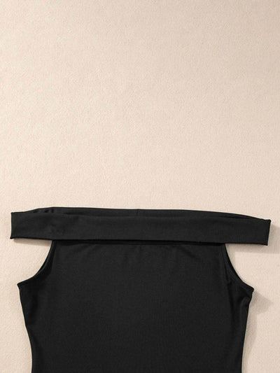 Folded Off Shoulder Slim Top - Byyde