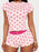 Heart Print Top and Shorts Loungewear Set - Byyde