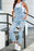 Distressed Denim Overalls with Pockets - Byyde