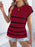 Cable-Knit Striped Round Neck Knit Top - Byyde