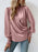Surplice Smocked Lantern Sleeve Blouse - Byyde