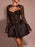 Sweetheart Neck Lace Dress and Cover Up Set - Byyde