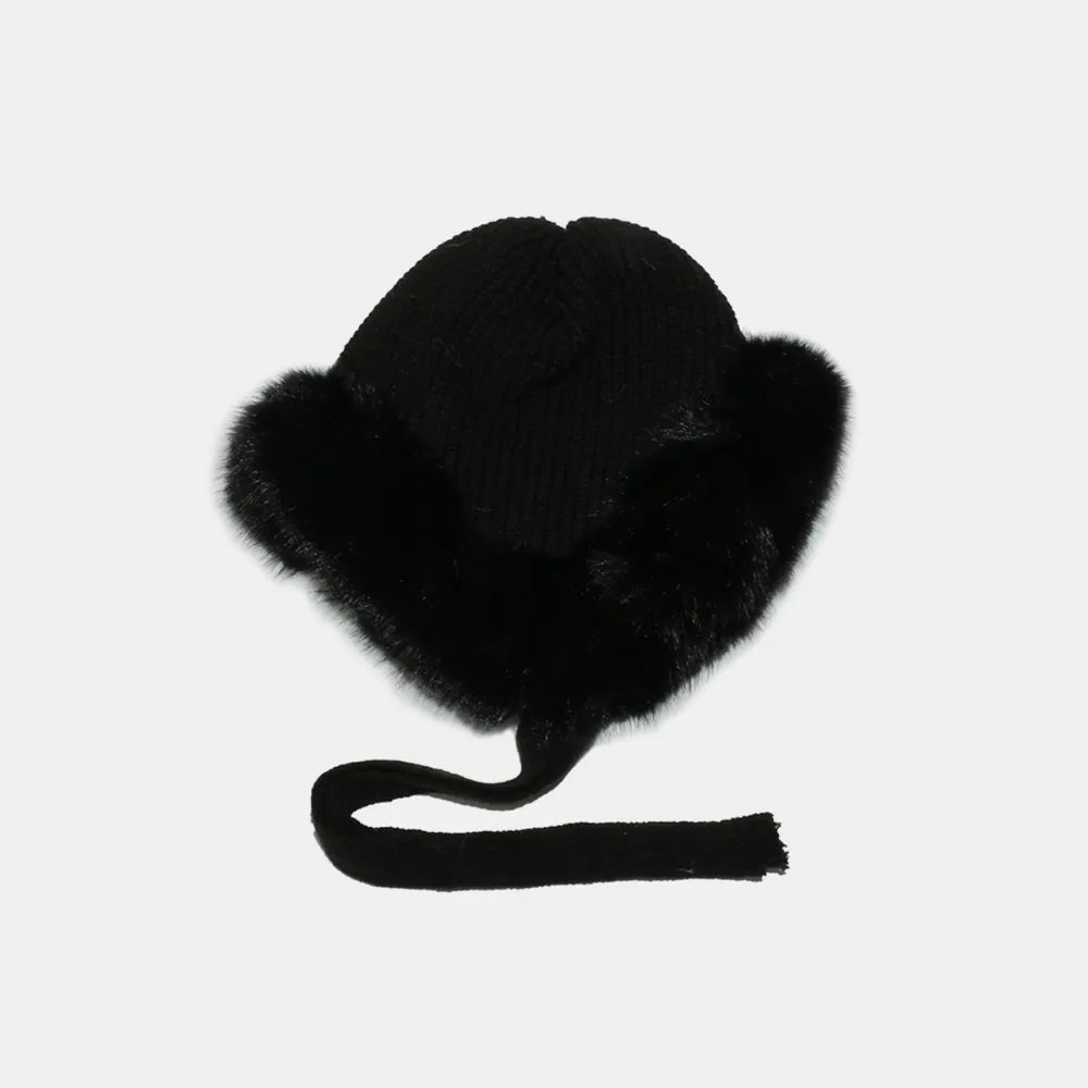 Thermal Tied Fuzzy Winter Hat - Byyde