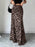 Leopard Print High-Waisted Maxi Skirt - Byyde