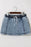 Drawstring High Waist Pocketed Denim Shorts - Byyde