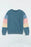 Color Block Round Neck Long Sleeve Sweatshirt - Byyde