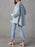 Button Down Raw Hem Denim Jacket - Byyde