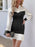 Two Tone Pleated Long Sleeve Shirt Dress - Byyde