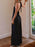 Halter Neck Wrap Maxi Dress with Tie Detail - Byyde