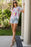 High-Low V-Neck Short Sleeve Blouse - Byyde