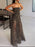 Zebra Print Maxi Dress with Side Slit - Byyde