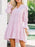 Striped Tiered Flounce Sleeve Shirt Dress - Byyde