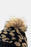 Leopard Pom-Pom Cuffed Beanie - Byyde