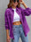 Distressed Drop Shoulder Denim Jacket - Byyde