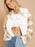 Distressed Striped Long Sleeve Denim Jacket - Byyde