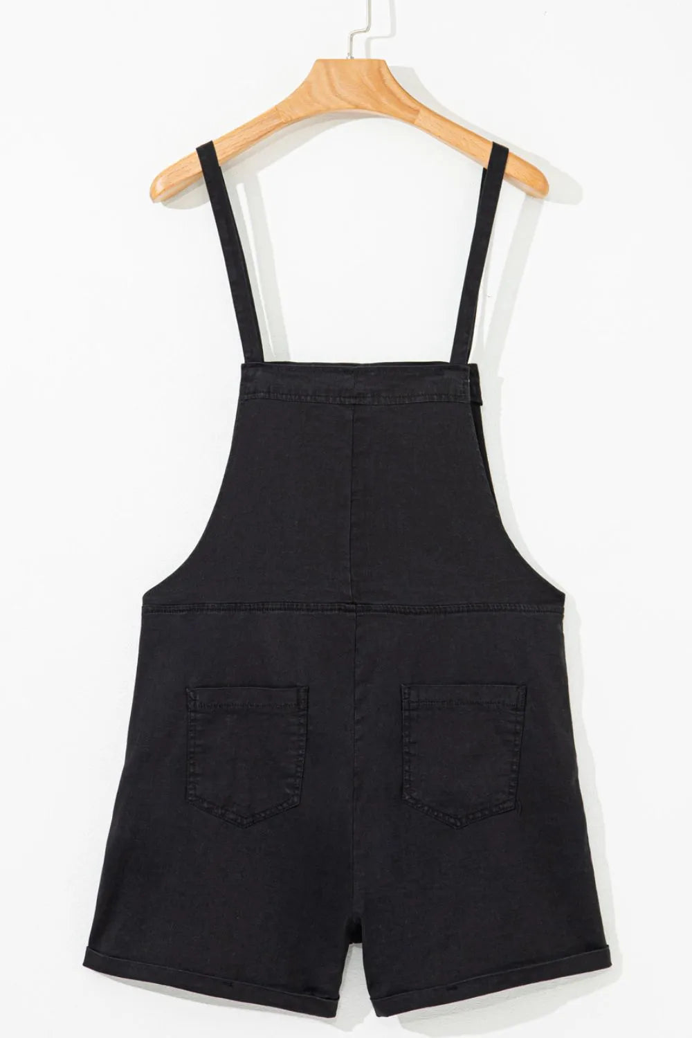 Square Neck Denim Overalls with Pockets - Byyde
