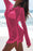 Hollow Out Bell Sleeve Drawstring Knit Cover Up Dress - Byyde
