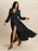 V-Neck Long Sleeve Dress - Byyde