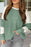 Color Block Round Neck Raglan Sleeve Top - Byyde
