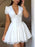 V-Neck Short Sleeve Mini Dress - Byyde