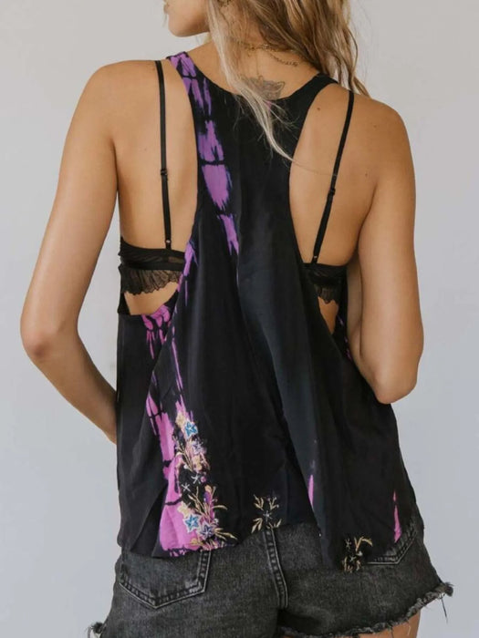 Printed Scoop Neck Tank - Byyde