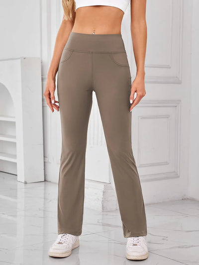 Lovelet High Waist Active Pants with Pockets - Byyde