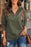 Side Slit Half Zip Long Sleeve Sweatshirt - Byyde