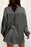 Exposed Seam Round Neck Long Sleeve Sweatshirt - Byyde